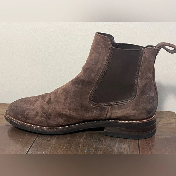 Thursday Boot Company Chocolate Suede Duke Chelsea Boots Mens size 10.5 - Picture 4 of 10